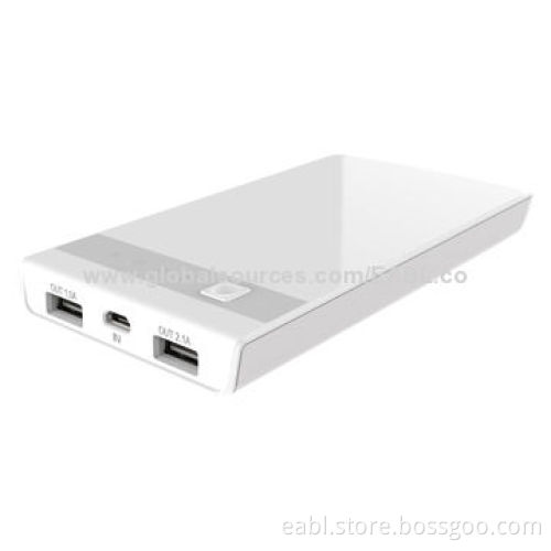 Lithium-polymer Battery Power Bank for iPhone/Mobile Phones, High-capacity of 10,000mAh, Dual Port